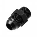 X Autohaux 2pcs Black 8an Male To M18 1 5mm Thread Tube Hardline Fuel Line Adapter Oil Gas Pipe Fitting