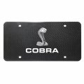 Ipick Image Ford Mustang Cobra Uv Graphic 100 Real Black Carbon Fiber License Plate