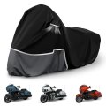 Waterproof Motorcycle Cover For Indian Chieftain And Challenger 420d Oxford Cloth Heavy Duty Weather Protection Gray 