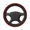 Foruidea Red And Black Tartan Car Steering Wheel Cover Neoprene Automotive Anti Slip Sweat Absorption Auto Wrap Fit Most Cars