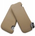 Autoguru Sunvisors Cover Skin Pvc Synthetic Leather Made For Toyota Corolla 2009-2013 Beige 
