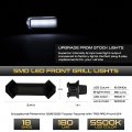 Vipmotoz 4pcs White Led Grille Light Smoked Marker Parking Drl Running Lamp Kit W Wiring Harness Included For 2016-2023 Toyota
