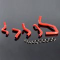Silicone Radiator Hoses Coolant Clamps Kit For 1998-2007 Honda Cb400 Nc23e Vtec I Ii Iii Red 
