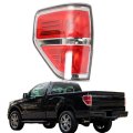 Left Tail Light Brake Lamp Assembly For F150 2009-2014 Driver Side Replacement Bl3z13405b Fo2818143 Red Lens Chrome Housing 