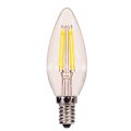 Satco S29890 4 Watt C11 Led Clear Candelabra Base 3000k 350 Lumens 120 Volts 6 
