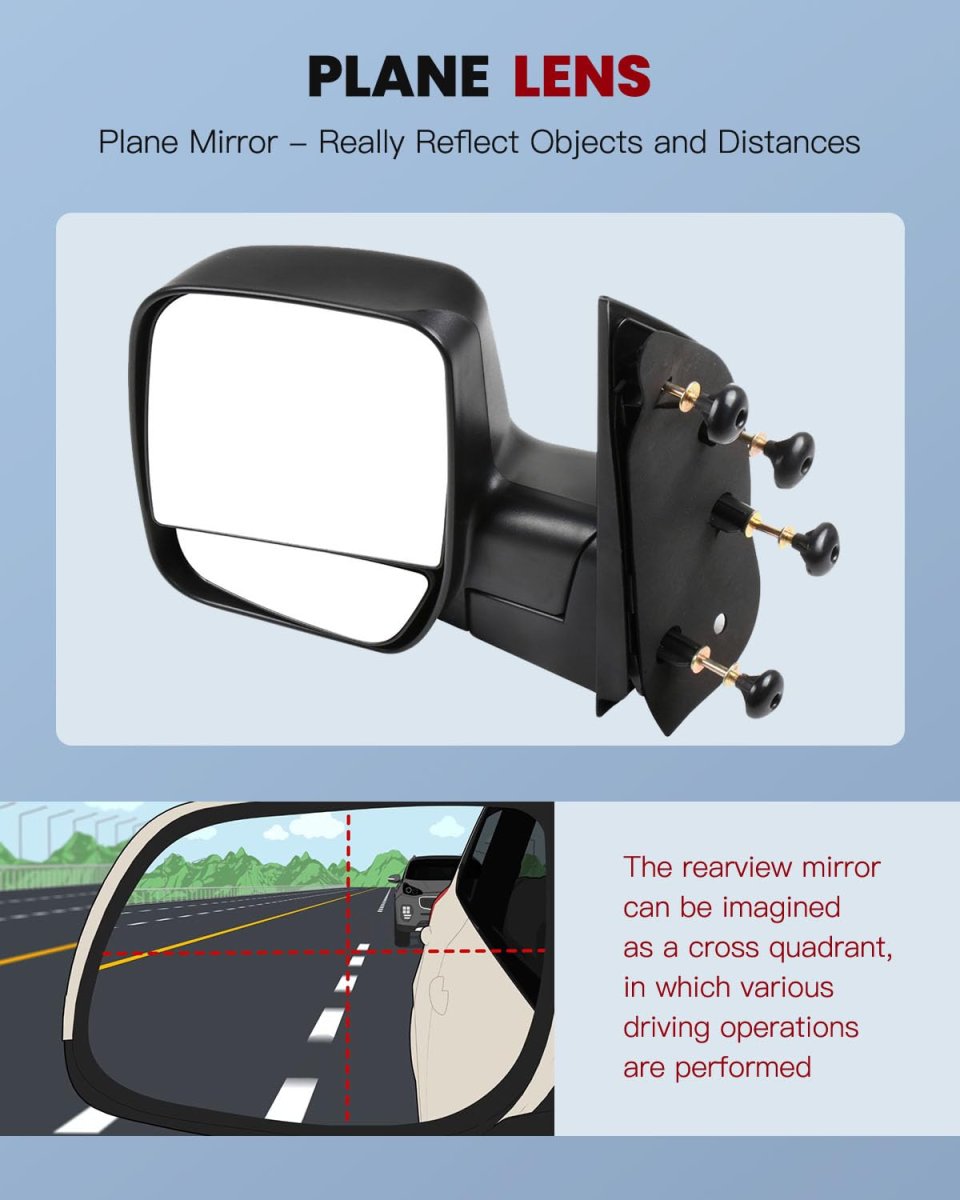 Left Side View Mirror Fit For 2003-2013 Ford E-250