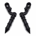 Black 2 5 Short Foot Peg Kit 1 25 Engine Guard For Honda Vt750 Shadow 750