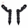 Black 2 5 Short Foot Peg Kit 1 25 Engine Guard For Honda Vt750 Shadow 750