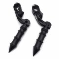 Black 2 5 Short Foot Peg Kit 1 25 Engine Guard For Honda Vt750 Shadow 750