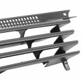 Inner Outer Model Factory Style Front Bumper Grill Grille Assembly With Frame Compatible Vw Jetta 1999-2003 Matte Black