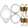 Exhaust Muffler Gasket Seal Spring Rebuild Kit For Polaris Sportsman 400 450 500 Ranger 425 Scrambler Hawkeye Worker 2001 2014 