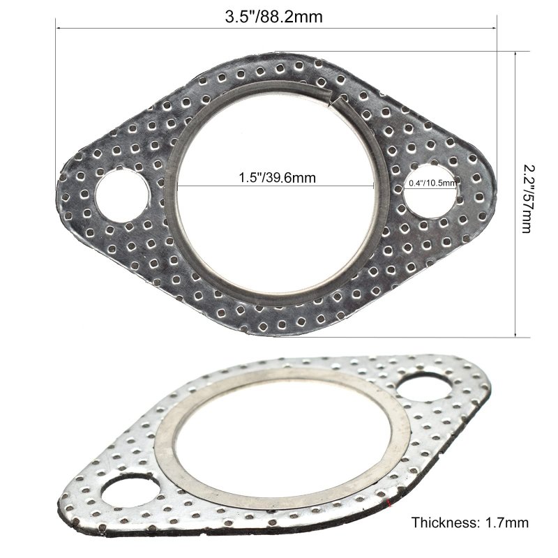 Exhaust Muffler Gasket Seal Spring Rebuild Kit For Polaris Sportsman 400 450 500 Ranger 425 Scrambler Hawkeye Worker 2001 2014