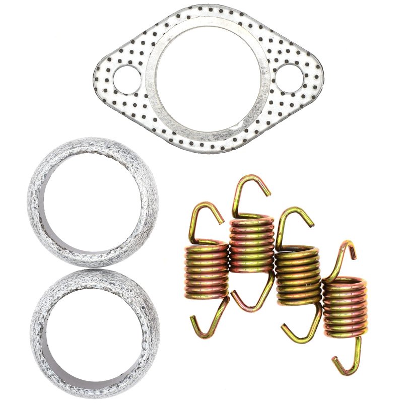 Exhaust Muffler Gasket Seal Spring Rebuild Kit For Polaris Sportsman 400 450 500 Ranger 425 Scrambler Hawkeye Worker 2001 2014