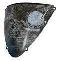 Sportech Argyle Windshield For Yamaha Yzf R6 Fits 2008 To 2011 Black With Tonal Graphics Dot Approved 