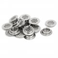 Uxcell 29mm Bottom Dia Stainless Steel Round Mesh Hole Air Vents Louver Flat 20pcs