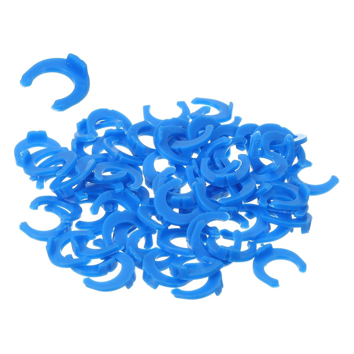 60pcs 1 4 Inch Locking Clip For Ro Water Filtration Systems Tube Quick Connect Lock Clamps Fitting Replacement Parts Blue