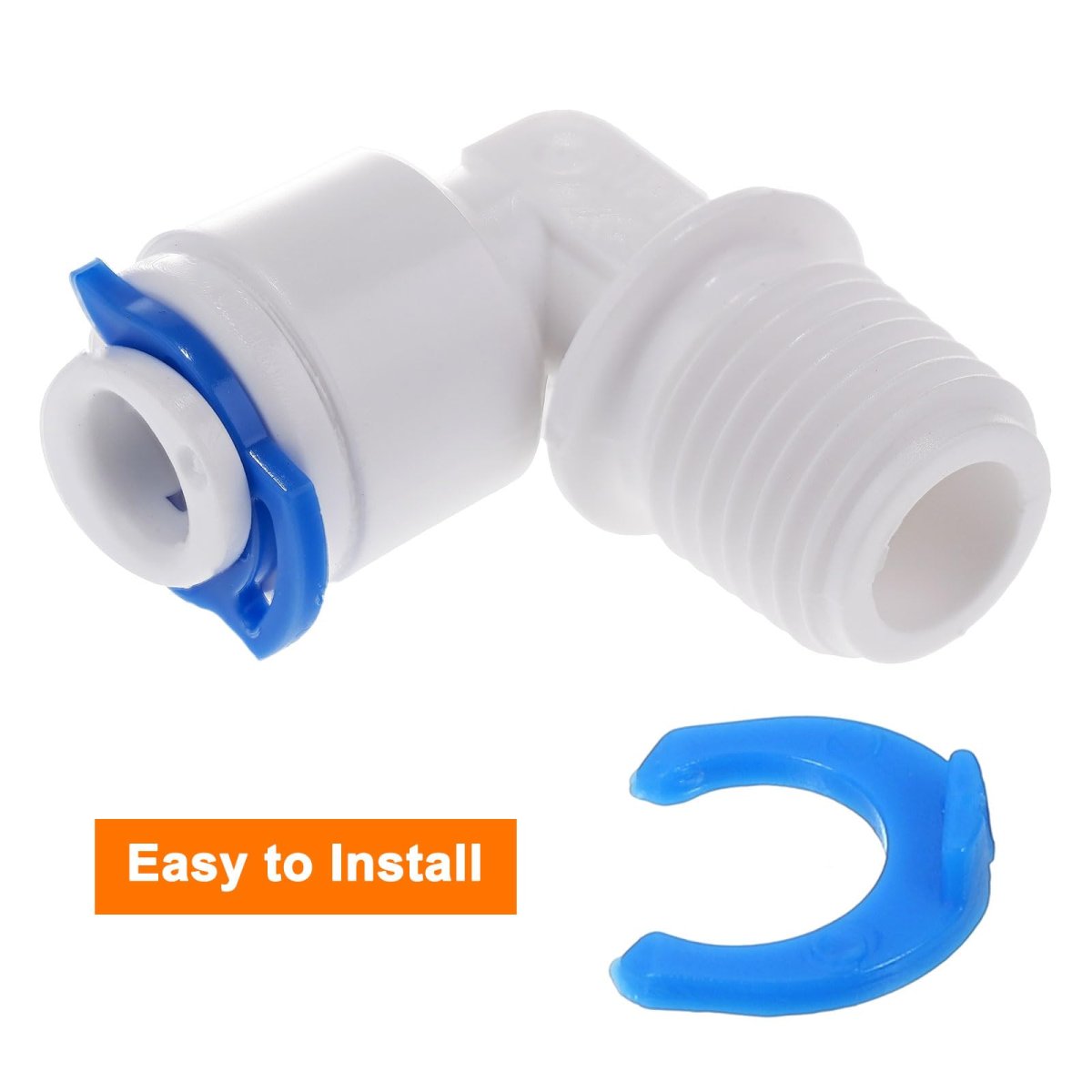 60pcs 1 4 Inch Locking Clip For Ro Water Filtration Systems Tube Quick Connect Lock Clamps Fitting Replacement Parts Blue