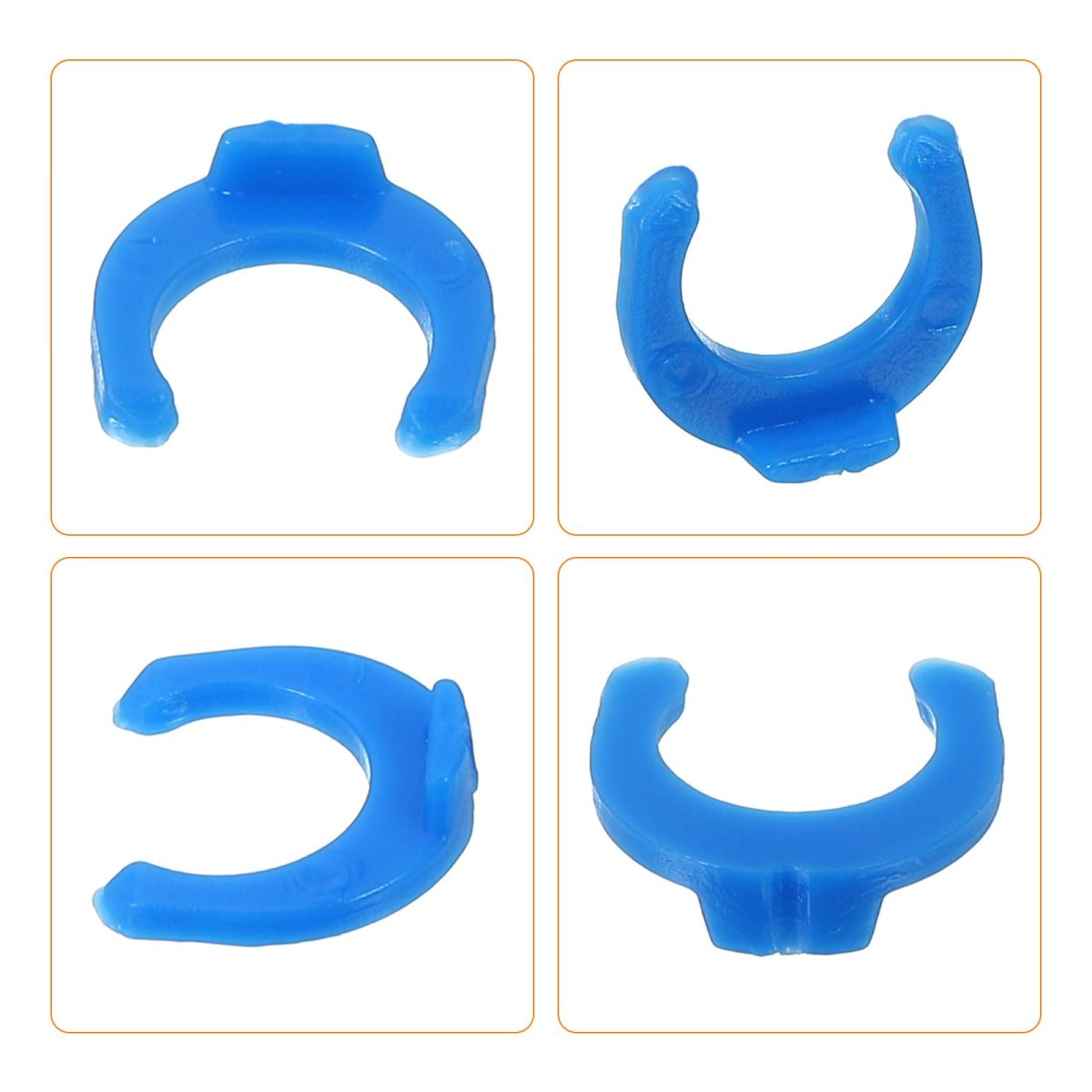 60pcs 1 4 Inch Locking Clip For Ro Water Filtration Systems Tube Quick Connect Lock Clamps Fitting Replacement Parts Blue
