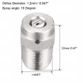 Uxcell Pressure Washer Nozzle 1 4npt Thread Spray Tip5 Degree 1 2mm Orifice Diameter