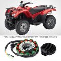 Fydun Stator Regulator Rectifier Fit For Honda Atv Trx400ex Sportrax 400ex 1999-2009 2012