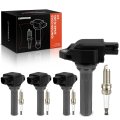 A-premium Set Of 8 Ignition Coil Pack And Iridium Spark Plugs Compatible With Subaru Forester 2019-2022 Crosstrek 2021-2022 2