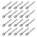 M4 X 40mm 304 Stainless Steel Phillips Pan Head Machine Screws Bolts Combine With Spring Washer And Plain Washers 20pcs 