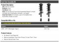 Front Strut And Coil Spring Assembly Set Of 2 Compatible With009-2017 Volkswagen Tiguan 2 0l 4-cylinder