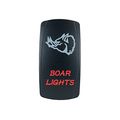 Laser Backlit Red Rocker Switch Boar Lights 20a 12v On Off Led Light 
