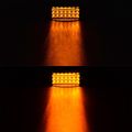 2pcs Amber 21-led Rectangle Side Marker Clearance Signal Light Truck Trailer Rv Bus Lorry 12v