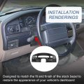 Jdmspeed Instrument Dash Cluster Bezel Panel Replacement Compatible With Diesel Engines Only 1994-1997 Ford F250 F350 F Series