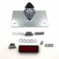 Httmt- Motorcycle Chrome Layback License Plate Mounting Kit 7 25 X4 Compatible With H-d Low Rider Fxdl