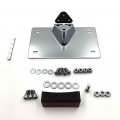 Httmt- Motorcycle Chrome Layback License Plate Mounting Kit 7 25 X4 Compatible With H-d Low Rider Fxdl