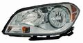 Driver Side Headlight Assembly 335-1151l-ac For Chevy Malibu 2008 Halogen Light Source With Clear Plastic Lens And Waterproof 