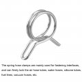 Uxcell Double Wire Spring Hose Clamp 50pcs 304 Stainless Steel 11mm Inner Dia Fit 11 8mm-12 6mm Od Fuel Line Silicone Tube