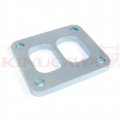 Turbine Inlet Exhaust Manifold Flange Twin Entry For Garrett T4 T04b T04e T04z T04r Turbo 10mm Middle Steel 
