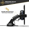 Scosche Mgqwddp-xtet Magicgrip Wireless Charging Double Pivot Windshield Dashboard Phone Mount For Car With Suction Cup Black