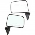 Toyota 4runner 1987 1988 1989 Door Mirror Driver And Passenger Side Pair Manual Non-heated Folding Textured Black Replacement 