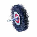 Walter 13c110 Crimped Wire Mounted Brush Carbon Steel 1-3 8 Diameter 0 008 20000 Maximum Rpter 13c110 Crimped Wire Mounted 