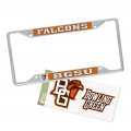 Bowling Green State University Metal License Plate Frame And Sticker For Front Or Back Of Car Officially Licensed Sticker Combo 
