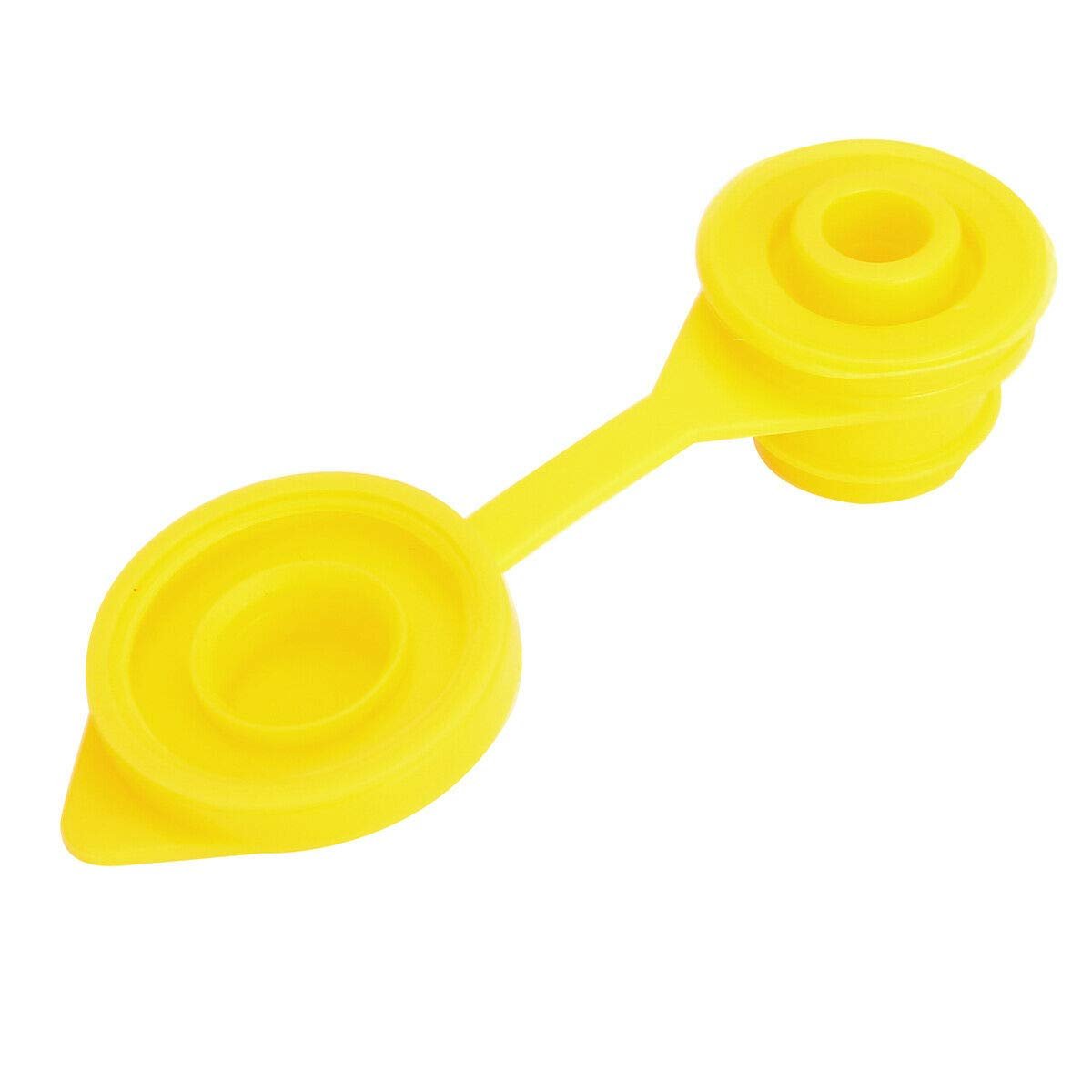20pcs Gas Can Vent Cap Replacement Container Breather Push In Part Allow For Faster Flowing Fuel Fit Any Water Yellow