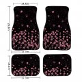 Jeocody Cherry Blossom Front Rear Car Floor Mats Fors Anti-slip Cushion Automoetive Accessories 4 Pcs Set Heavy Dust Car