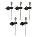 Drill Chuck Key Wrench 8mm Diameter 11 Teeth Carbon Steel Clamping Tool Replacement Press For 3-16mm Silver 5pcs 