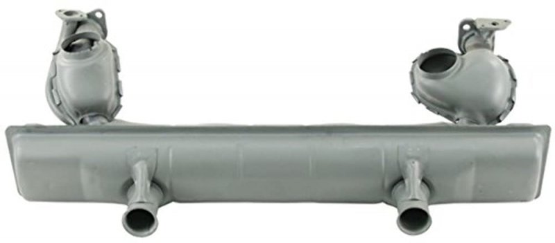 Muffler Replacement For 1300cc To 1600cc Vw Type 1 Engine Volkswagen And Dune Buggies Part Number 95-3003-b Alloy Steel Round