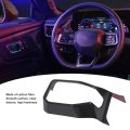 Dashboard Side Air Conditioning Vent Trim Carbon Fibre Center Console Outlet Cover For S650 Lhd Bright Fiber Finish