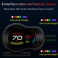 Qiilu Head Up Display Universal Lcd Obd2 Gps Auto Hud Monitor Multifunctional Projector For Vehicles Complying With Obd Ii