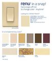 Leviton Rkr15-gc Renu 15-amp Tamper Resistant Receptacle Color Change Kit Gold Coast White 
