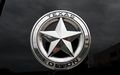 Muzzys Set Of Two Texas Edition Star Chrome And Black Round 3 Shield Emblem Universal Stick On For Toyota Tundra Tacoma Ford