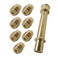 Carburetor Jet Kit For Hammerhead Mini Shark Go Kart Trailmaster 163 Gx140 Emulsion Tube And 7 Main Jets Polished Finish 