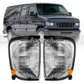 Usr 92-07 Full Size E150 E250 E350 Van Corner Light A Turn Signal Lamps Left Right Pair For 1992-2007 Ford Econoline E-150 
