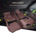 Car Floor Mats Fit For 95 Custom Style Luxury Leather All Weather Protection Liners Full Red Mat Red Line